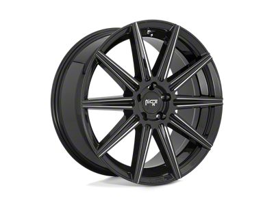 Niche Tifosi Gloss Black Milled Wheel; Rear Only; 20x10.5 (11-23 RWD Charger, Excluding Widebody)
