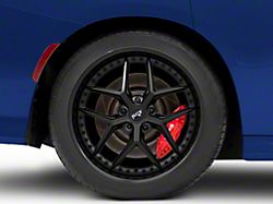 Niche Vice Gloss Black with Matte Black Wheel; Rear Only; 20x10.5; 20mm Offset (11-23 RWD Charger)