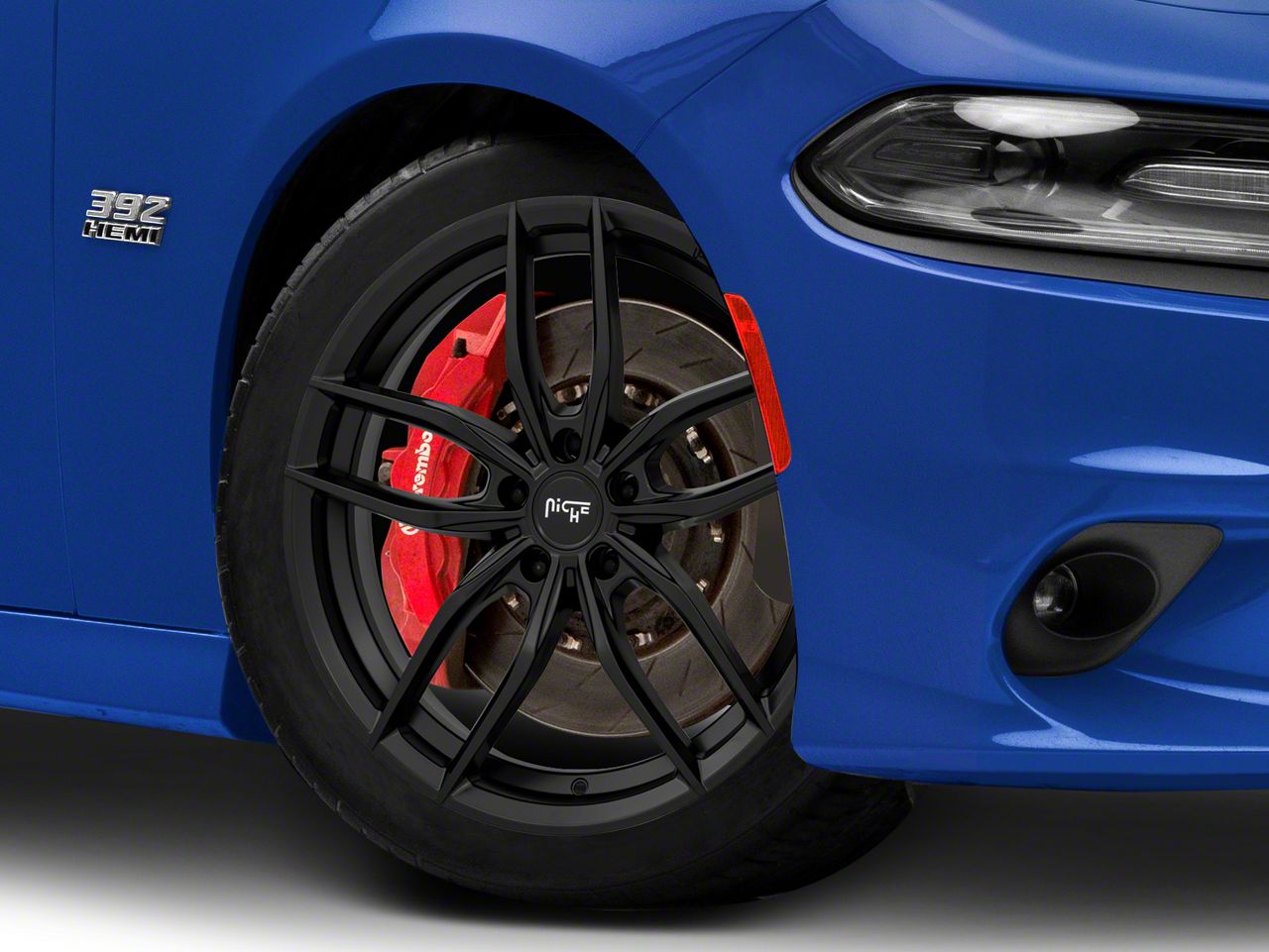 Niche Charger Vosso Matte Black Wheel; 20x9; 38mm Offset M203209090+38 ...