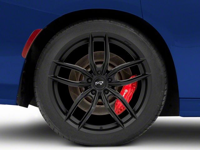 Niche Vosso Matte Black Wheel; Rear Only; 20x11 (11-23 RWD Charger)