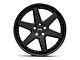 Niche Altair Gloss Black with Matte Black Lip Wheel; 18x8.5 (21-24 Mustang Mach-E, Excluding GT)