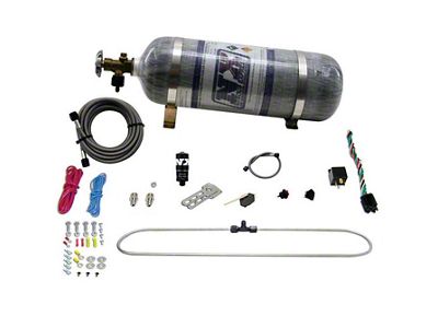 Nitrous Express N-Tercooler Spray Ring Nitrous System for Co2; Remote Mount Solenoid; 12 lb. Carbon Bottle (Universal; Some Adaptation May Be Required)