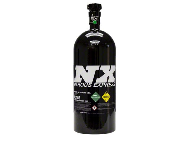 Nitrous Express Nitrous Bottle with Lightning 500 Valve; 10 lb.