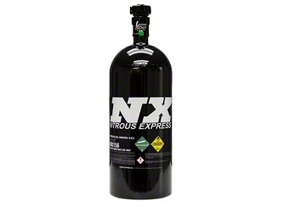 Nitrous Express Nitrous Bottle with Lightning 500 Valve; 6AN Nipple; 10 lb.
