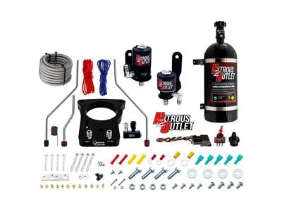 Nitrous Outlet 78mm Plate System; 10 lb. Bottle (98-02 5.7L Camaro w/ Stock Intake Manifold)