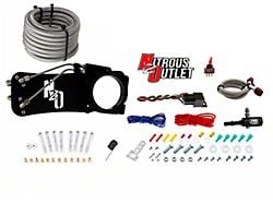 Nitrous Outlet 80mm 5.7L Hemi Intake Hardline Plate System; No Bottle (09-19 5.7L HEMI Challenger)