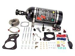 Nitrous Outlet 80mm 6.1L Hemi Intake Hardline Plate System; 10 lb. Bottle (08-10 6.1L HEMI Challenger)