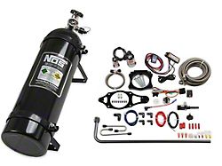 NOS Plate Wet Nitrous System; 15 lb. Black Bottle (14-19 Corvette C7)