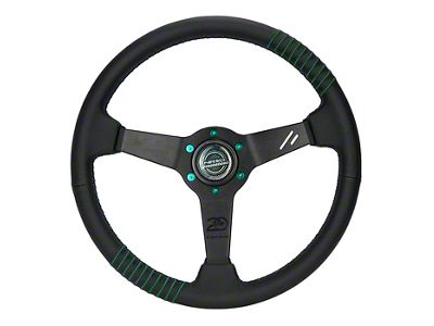 NRG Innovations 20th Anniversary 340mm Steering Wheel; Black (Universal; Some Adaptation May Be Required)