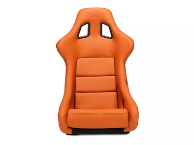 NRG Innovations Prisma Bucket Seat; Large; Brown Vinyl (Universal; Some Adaptation May Be Required)