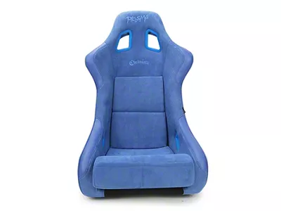 NRG Innovations Prisma Chromatic Bucket Seat; Large; Royal Blue Suede and Chameleon (Universal; Some Adaptation May Be Required)