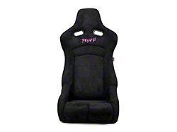 NRG Innovations Prisma Lab Reclinable Bucket Seats; Medium; Black Suede (Universal; Some Adaptation May Be Required)