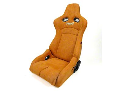 NRG Innovations Prisma Lab Reclinable Bucket Seats; Medium; Tan Suede (Universal; Some Adaptation May Be Required)