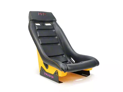 NRG Innovations Prisma GT Series Bucket Seat; Black Arcade (Universal; Some Adaptation May Be Required)