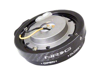 NRG Innovations Thin Steering Wheel Hub Quick Release; Carbon Fiber (Universal; Some Adaptation May Be Required)