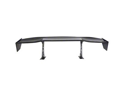 NRG Innovations 69-Inch Large Side Plate Rear Spoiler; Carbon Fiber (Universal; Some Adaptation May Be Required)