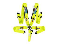 NRG Innovations SFI 16.1 5-Point Cam-Lock Racing Seat Belt Harness; Neon Green (Universal; Some Adaptation May Be Required)