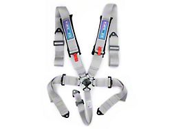 NRG Innovations SFI 16.1 5-Point Cam-Lock Racing Seat Belt Harness; Silver (Universal; Some Adaptation May Be Required)