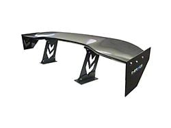 NRG Innovations 59-Inch Rear Spoiler; Carbon Fiber (Universal; Some Adaptation May Be Required)