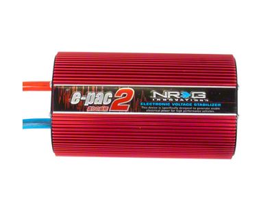 NRG Innovations Electronic Voltage Stabilizer; Red (Universal; Some Adaptation May Be Required)