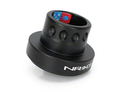 NRG Innovations Race Short Steering Hub Adapter; Black (05-14 Mustang)