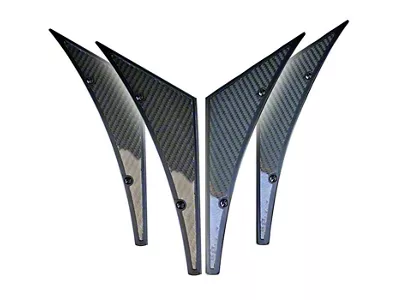 NRG Innovations Universal Canards; Carbon Fiber Look (Universal; Some Adaptation May Be Required)