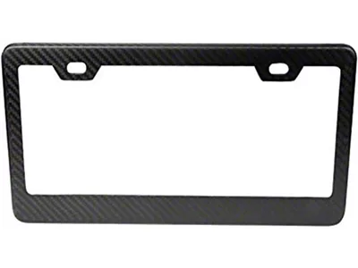 NRG Innovations License Plate Frame; Dry Carbon Fiber (Universal; Some Adaptation May Be Required)