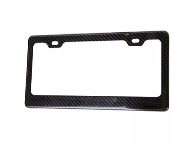 NRG Innovations License Plate Frame; Wet Carbon Fiber (Universal; Some Adaptation May Be Required)