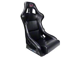 NRG Innovations Prisma Bucket Seat; Large; Black Vinyl (Universal; Some Adaptation May Be Required)