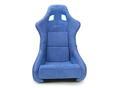 NRG Innovations Prisma Chromatic Bucket Seat; Large; Royal Blue Suede and Chameleon (Universal; Some Adaptation May Be Required)