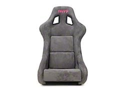 NRG Innovations Prisma Large Bucket Seat; Gun Metal Alcantara and Pearlized Back (Universal; Some Adaptation May Be Required)