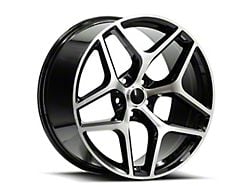 OE Revolution Z28 Gloss Black and Machined Wheel; Rear Only; 22x9; 35mm Offset (10-15 Camaro, Excluding ZL1)