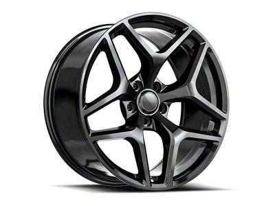 OE Revolution Z28 Gloss Black Wheel; Rear Only; 20x10; 35mm Offset (16-24 Camaro, Excluding SS w/ 6-Piston Front Calipers & ZL1)