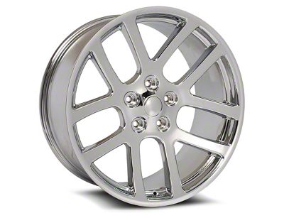 OE Revolution 107 Chrome Wheel; Rear Only; 22x9; 20mm Offset (08-23 RWD Challenger, Excluding SRT Hellcat & Widebody)