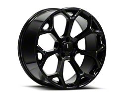 OE Revolution C-300 Gloss Black Wheel; Rear Only; 22x9; 20mm Offset (08-23 RWD Challenger, Excluding SRT Hellcat & Widebody)