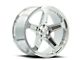 OE Revolution D-12 Chrome Wheel; Rear Only; 20x10.5; 25mm Offset (08-23 RWD Challenger, Excluding SRT Hellcat & Widebody)