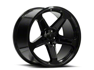 OE Revolution D-12 Gloss Black Wheel; Rear Only; 20x10.5; 25mm Offset (08-23 RWD Challenger, Excluding SRT Hellcat & Widebody)