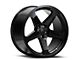 OE Revolution D-12 Satin Black Wheel; Rear Only; 20x10.5; 25mm Offset (08-23 RWD Challenger, Excluding SRT Hellcat & Widebody)