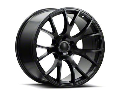 OE Revolution DG-05 Matte Black Wheel; Rear Only; 20x11; 18mm Offset (08-23 RWD Challenger, Excluding SRT Hellcat & Widebody)