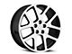 OE Revolution 107 Gloss Black and Machined Wheel; Rear Only; 24x10; 18mm Offset (06-10 Charger)