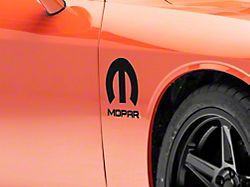 Mopar Licensed by SEC10 M Decal; Black (08-13 Challenger)