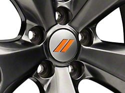 Mopar Licensed by SEC10 Hash Mark Wheel Cap Decal; Orange (08-13 Challenger)