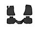 OMAC All Weather Molded 3D Front and Rear Floor Liners; Black (11-23 RWD Charger)
