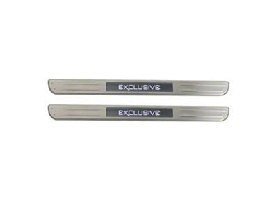 OMAC Illuminated Door Sill Scuff Plates with Sport Logo (05-19 Corvette C5 & C6)