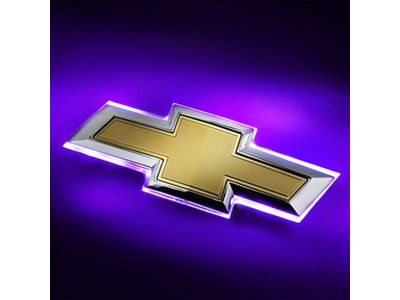 Oracle Illuminated Rear Bowtie Emblem; Single Intensity; UV/Purple (16-19 Camaro)