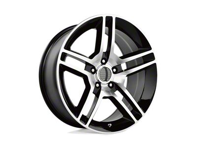 Performance Replicas PR101 Gloss Black Machined Wheel; 18x10; 24mm Offset (05-09 Mustang)