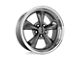 Performance Replicas PR106 Anthracite Machined Wheel; 17x8 (05-09 Mustang GT, V6)