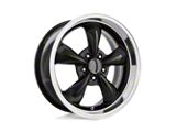 Performance Replicas PR106 Gloss Black with Machined Lip Wheel; 17x8; 30mm Offset (05-09 Mustang GT, V6)