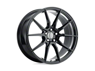 Performance Replicas PR193 Gloss Black Machined Wheel; 18x9; 30mm Offset (10-14 Mustang GT w/o Performance Pack, V6)