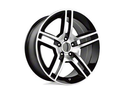 Performance Replicas PR101 Gloss Black Machined Wheel; 18x10 (15-23 Mustang GT, EcoBoost, V6)